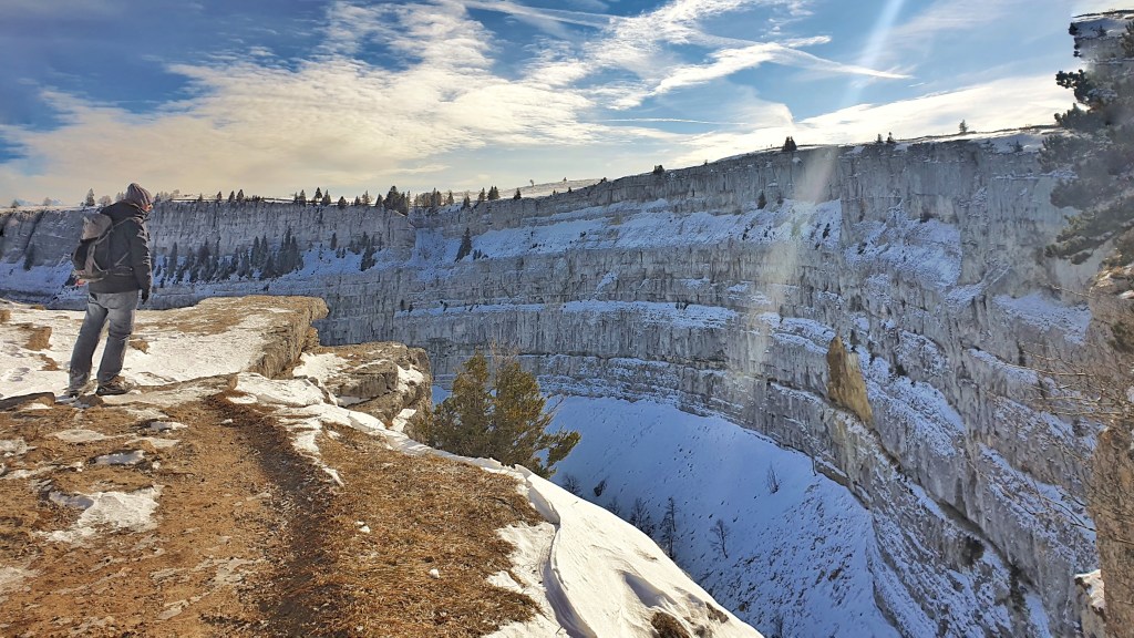 Creux du Van depuis Chez Les Favre&nbsp;(hivernal)